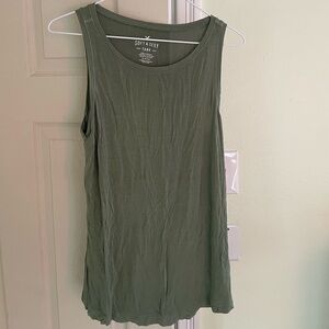 American Eagle Outfitters Soft & Sexy Olive Tank Top